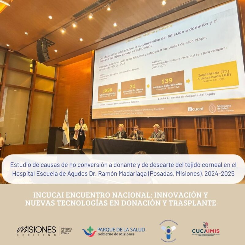 Misiones presentó un estudio sobre las causas de descarte del tejido corneal y las oportunidades de mejora en la procuración 15 Misiones presentó un estudio sobre las causas de descarte del tejido corneal y las oportunidades de mejora en la procuración imagen-14